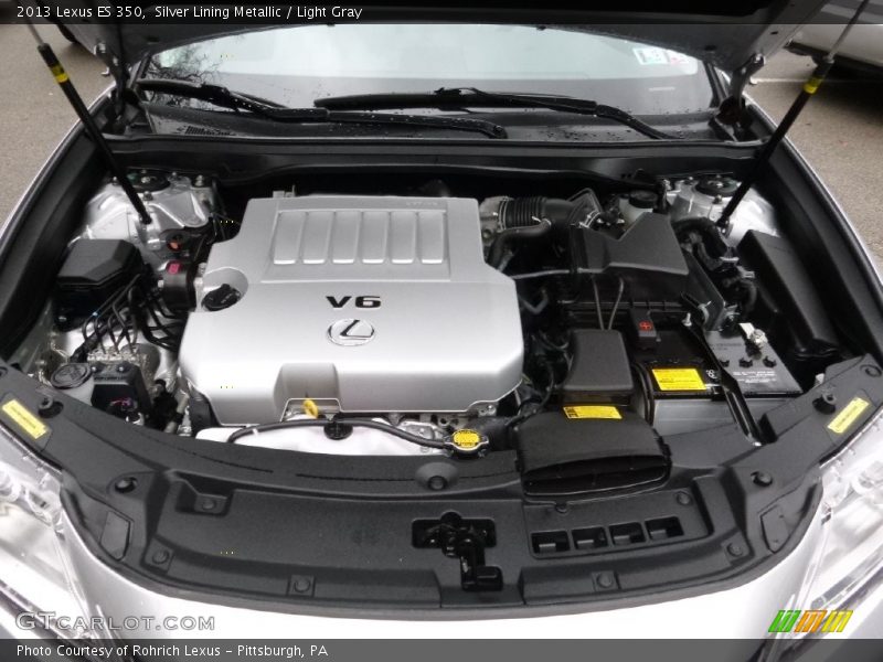 Silver Lining Metallic / Light Gray 2013 Lexus ES 350