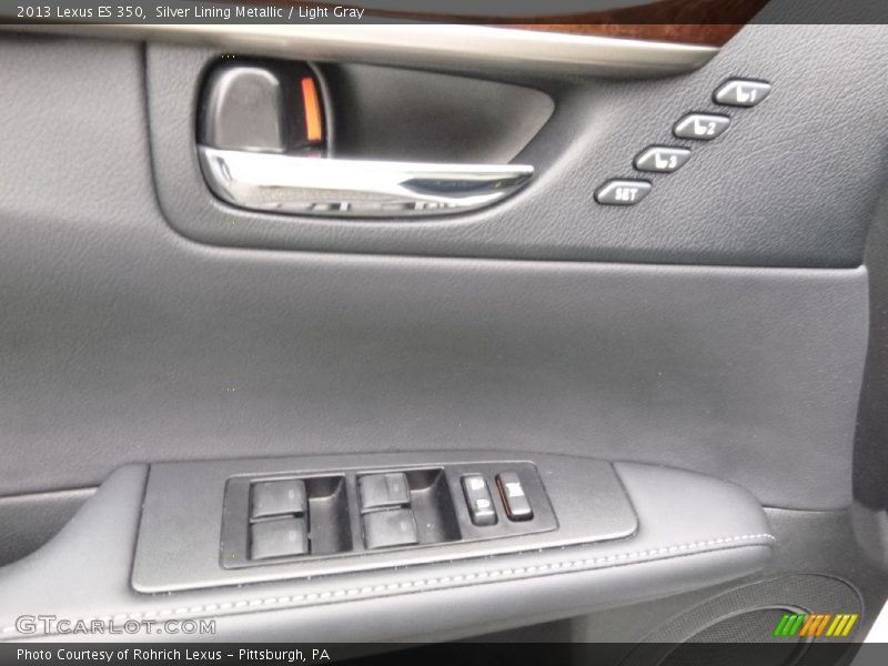 Silver Lining Metallic / Light Gray 2013 Lexus ES 350