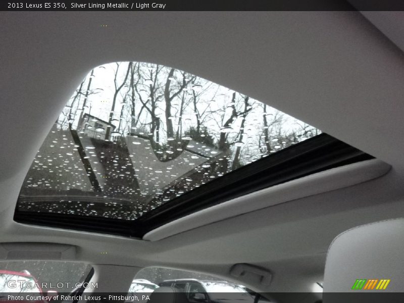 Silver Lining Metallic / Light Gray 2013 Lexus ES 350