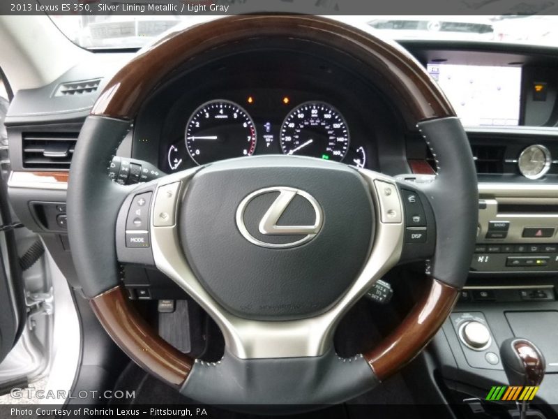 Silver Lining Metallic / Light Gray 2013 Lexus ES 350