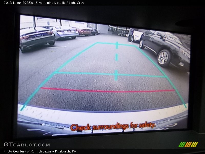 Silver Lining Metallic / Light Gray 2013 Lexus ES 350