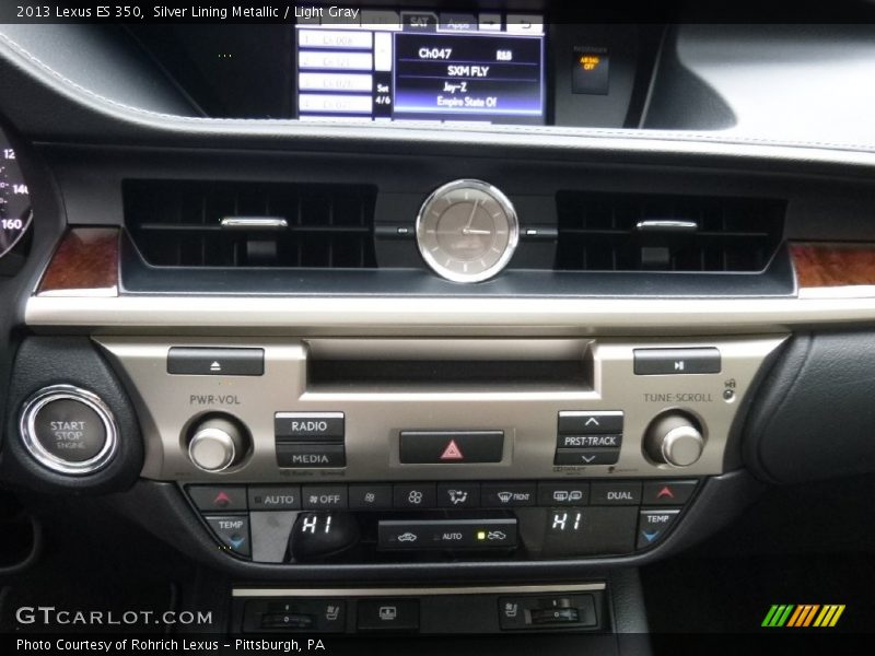 Silver Lining Metallic / Light Gray 2013 Lexus ES 350