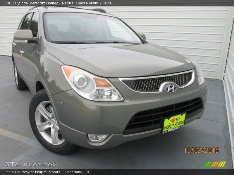 Natural Khaki Metallic / Beige 2008 Hyundai Veracruz Limited