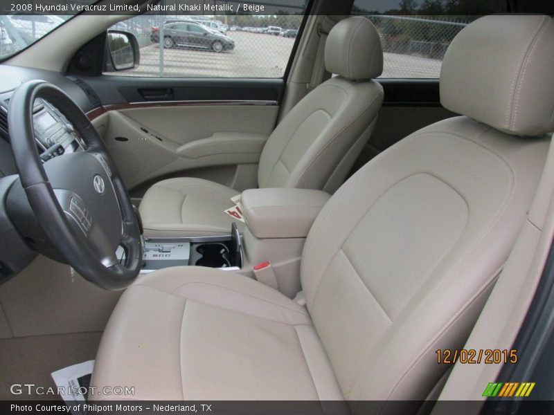 Natural Khaki Metallic / Beige 2008 Hyundai Veracruz Limited