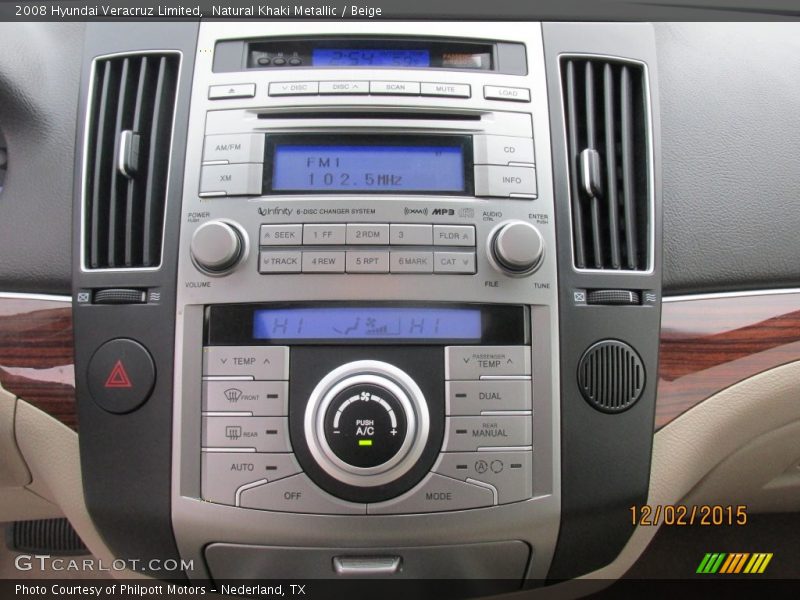 Natural Khaki Metallic / Beige 2008 Hyundai Veracruz Limited