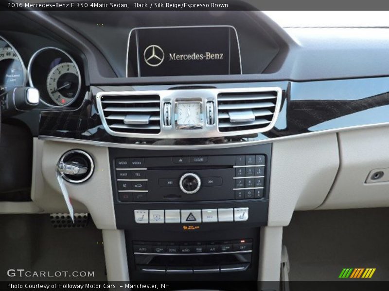 Black / Silk Beige/Espresso Brown 2016 Mercedes-Benz E 350 4Matic Sedan