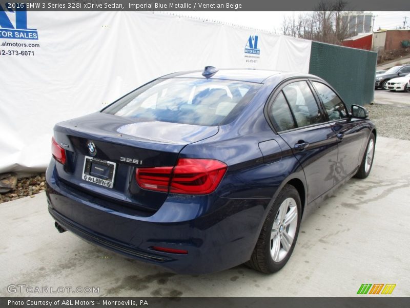 Imperial Blue Metallic / Venetian Beige 2016 BMW 3 Series 328i xDrive Sedan