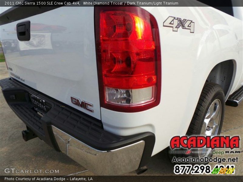 White Diamond Tricoat / Dark Titanium/Light Titanium 2011 GMC Sierra 1500 SLE Crew Cab 4x4