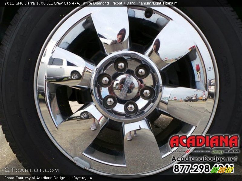 White Diamond Tricoat / Dark Titanium/Light Titanium 2011 GMC Sierra 1500 SLE Crew Cab 4x4