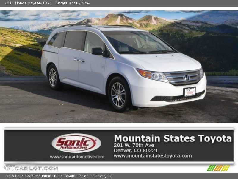 Taffeta White / Gray 2011 Honda Odyssey EX-L