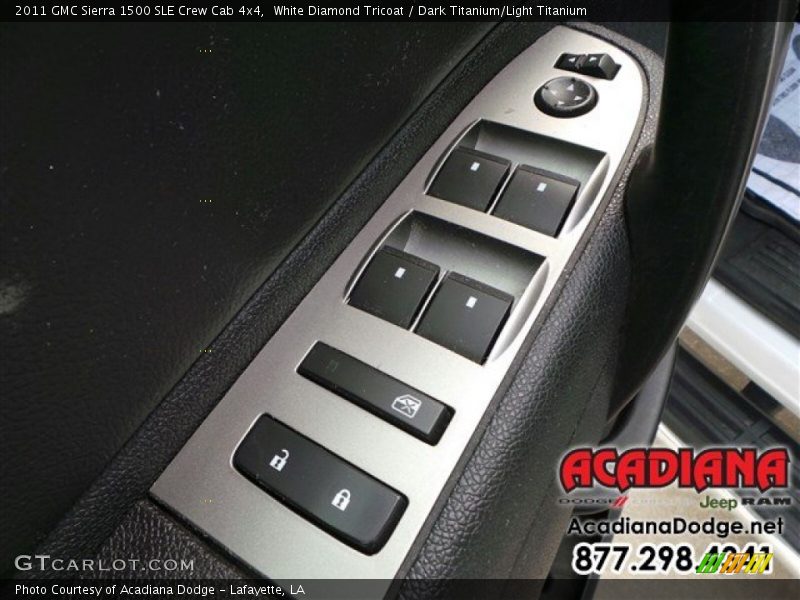 White Diamond Tricoat / Dark Titanium/Light Titanium 2011 GMC Sierra 1500 SLE Crew Cab 4x4