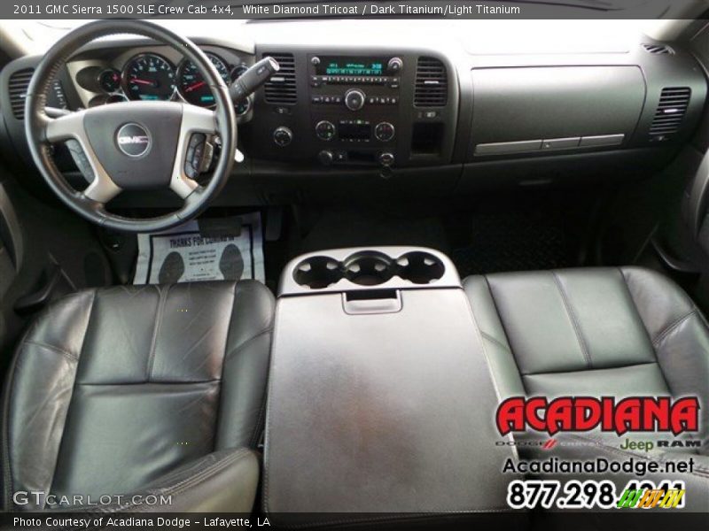 White Diamond Tricoat / Dark Titanium/Light Titanium 2011 GMC Sierra 1500 SLE Crew Cab 4x4