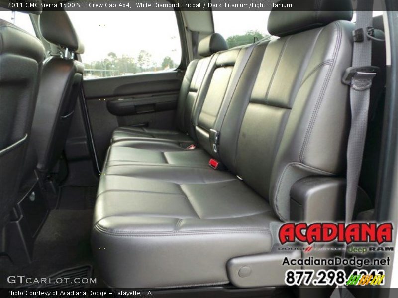 White Diamond Tricoat / Dark Titanium/Light Titanium 2011 GMC Sierra 1500 SLE Crew Cab 4x4