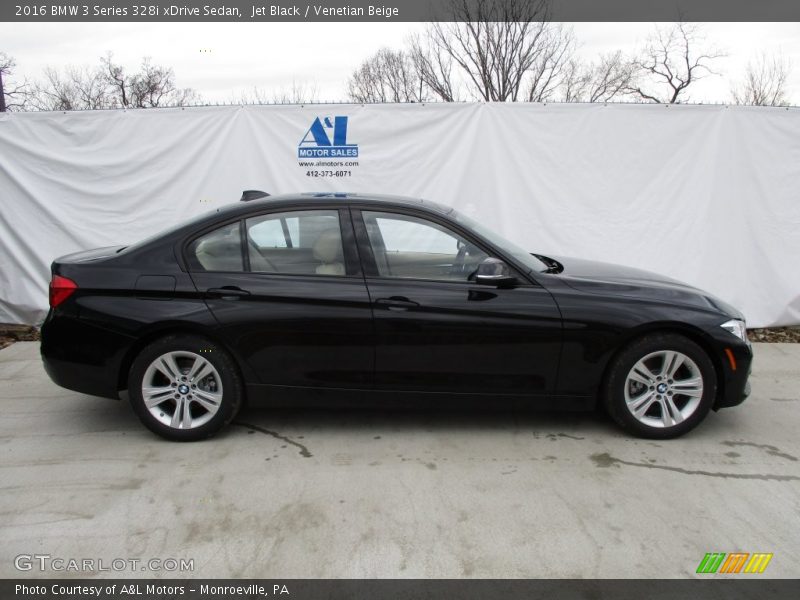 Jet Black / Venetian Beige 2016 BMW 3 Series 328i xDrive Sedan