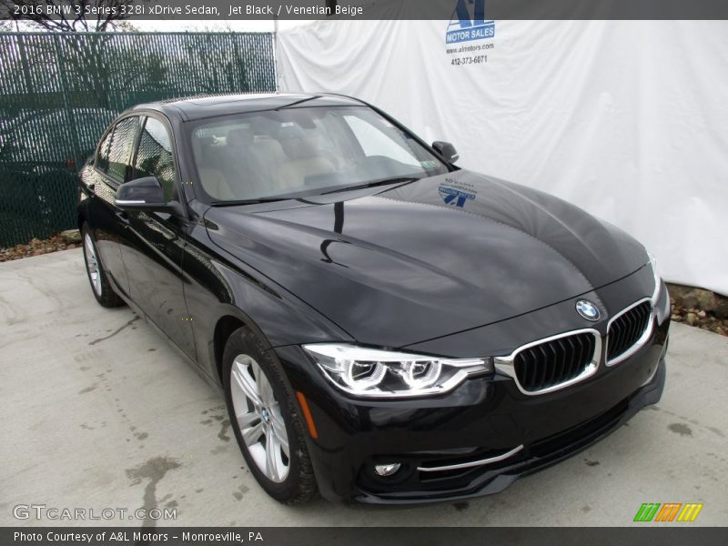 Jet Black / Venetian Beige 2016 BMW 3 Series 328i xDrive Sedan