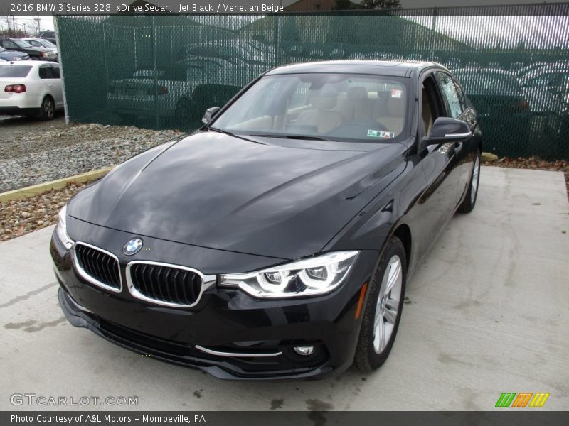 Jet Black / Venetian Beige 2016 BMW 3 Series 328i xDrive Sedan