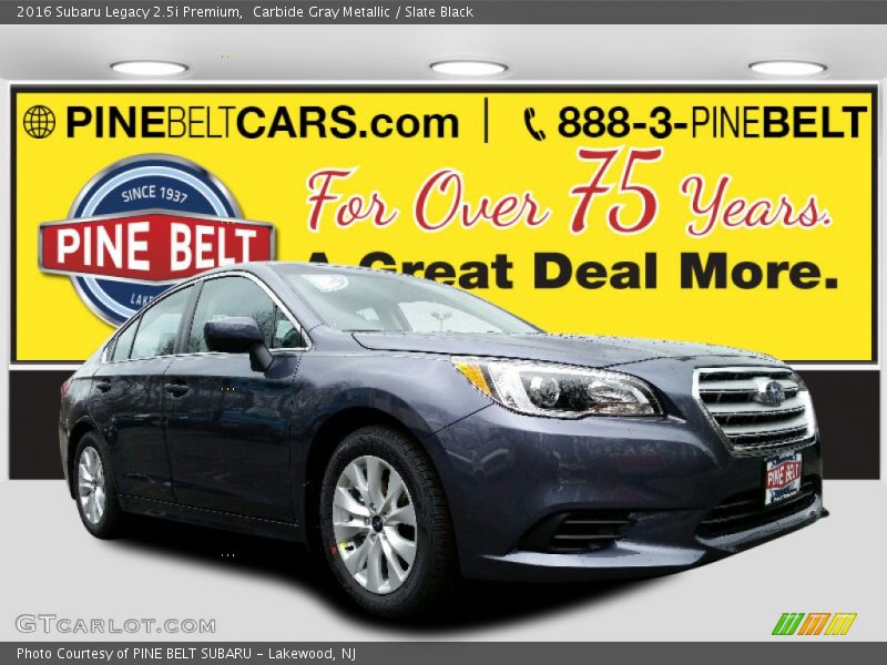 Carbide Gray Metallic / Slate Black 2016 Subaru Legacy 2.5i Premium