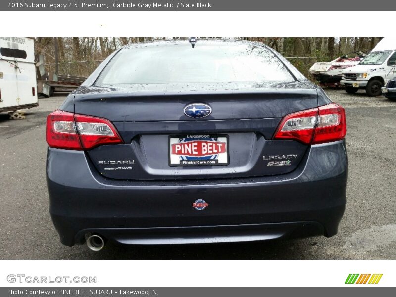 Carbide Gray Metallic / Slate Black 2016 Subaru Legacy 2.5i Premium