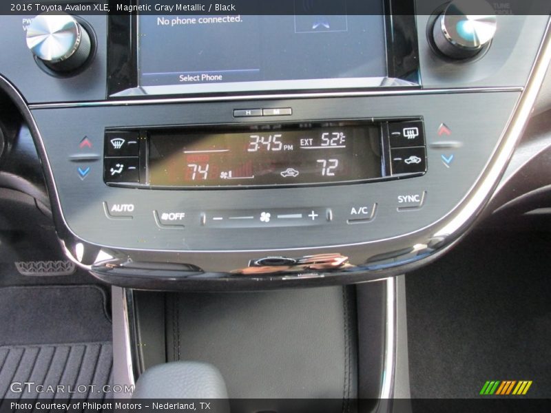 Magnetic Gray Metallic / Black 2016 Toyota Avalon XLE