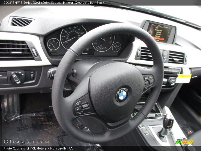 Mineral Grey Metallic / Black 2016 BMW 3 Series 320i xDrive Sedan