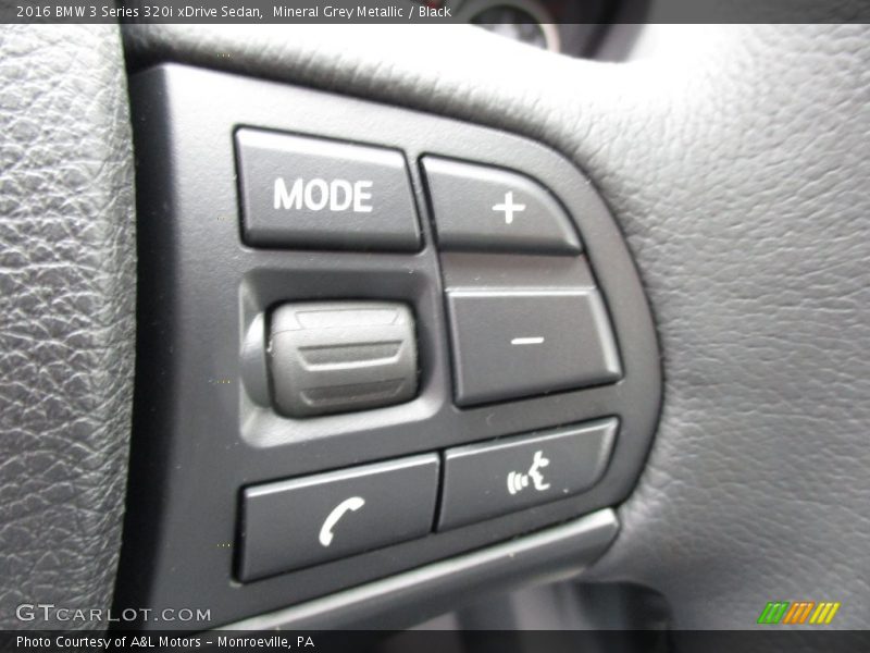Mineral Grey Metallic / Black 2016 BMW 3 Series 320i xDrive Sedan