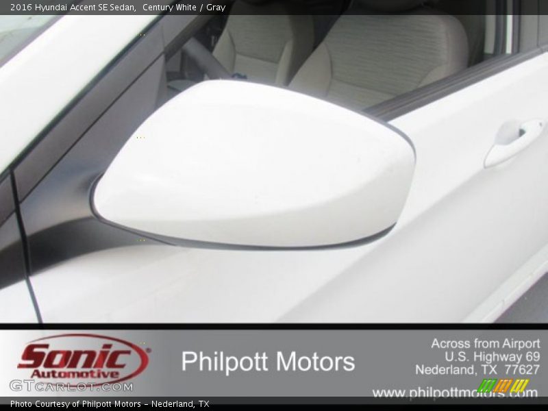 Century White / Gray 2016 Hyundai Accent SE Sedan
