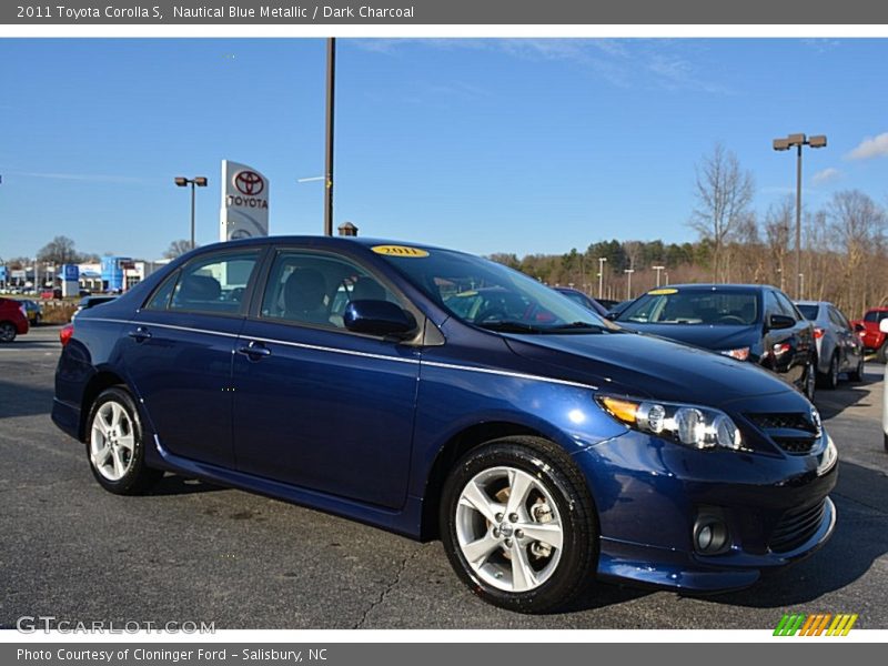 Nautical Blue Metallic / Dark Charcoal 2011 Toyota Corolla S