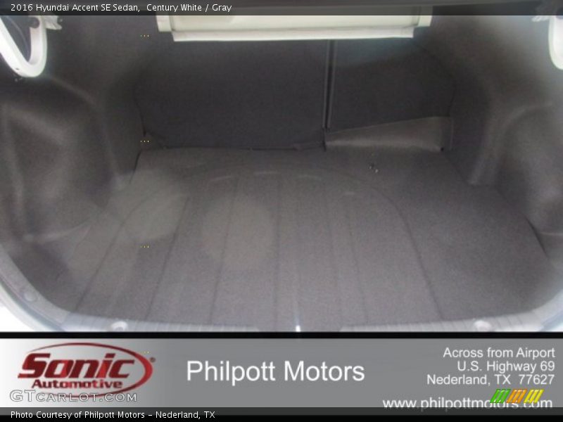Century White / Gray 2016 Hyundai Accent SE Sedan