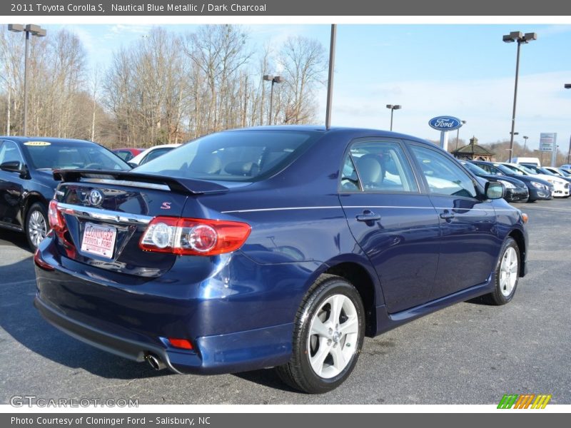 Nautical Blue Metallic / Dark Charcoal 2011 Toyota Corolla S