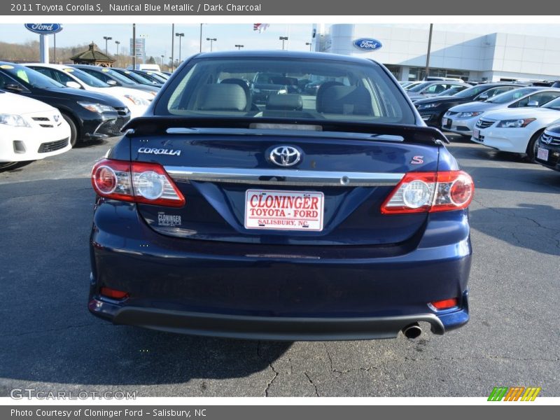 Nautical Blue Metallic / Dark Charcoal 2011 Toyota Corolla S