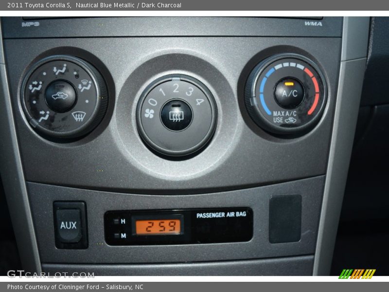 Nautical Blue Metallic / Dark Charcoal 2011 Toyota Corolla S