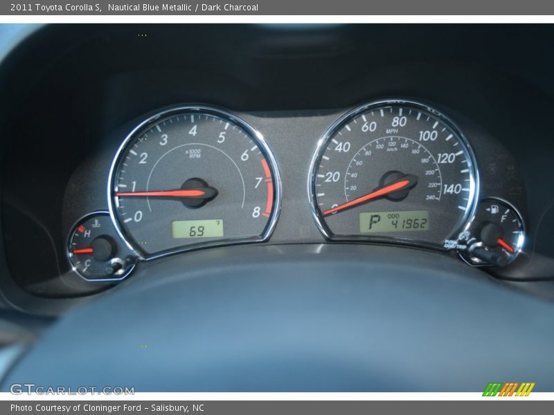 Nautical Blue Metallic / Dark Charcoal 2011 Toyota Corolla S