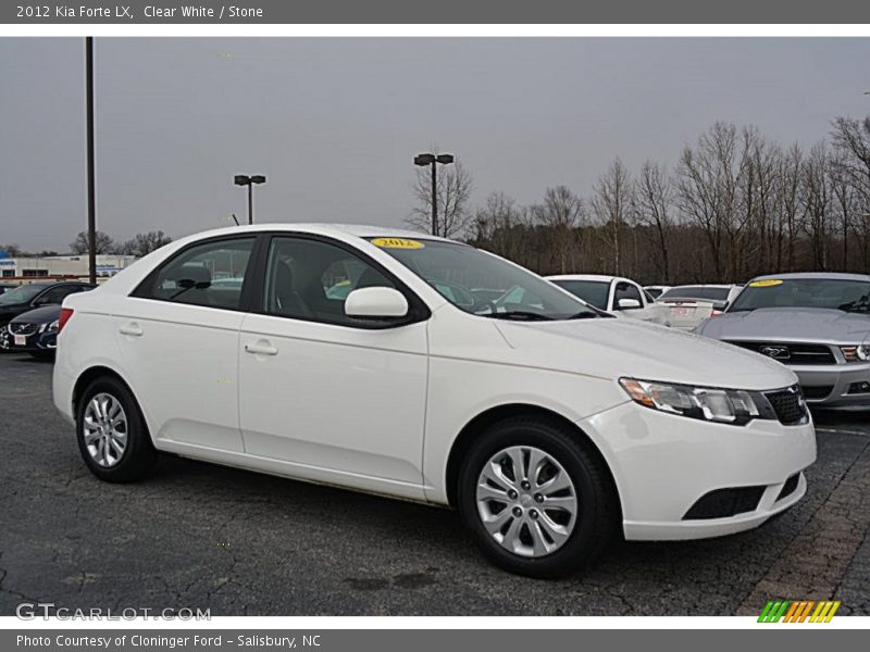 Clear White / Stone 2012 Kia Forte LX