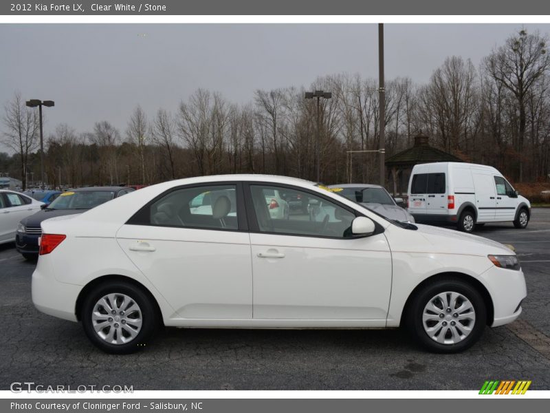 Clear White / Stone 2012 Kia Forte LX