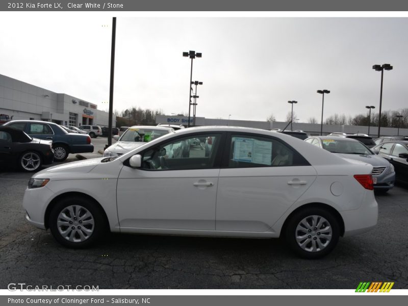 Clear White / Stone 2012 Kia Forte LX