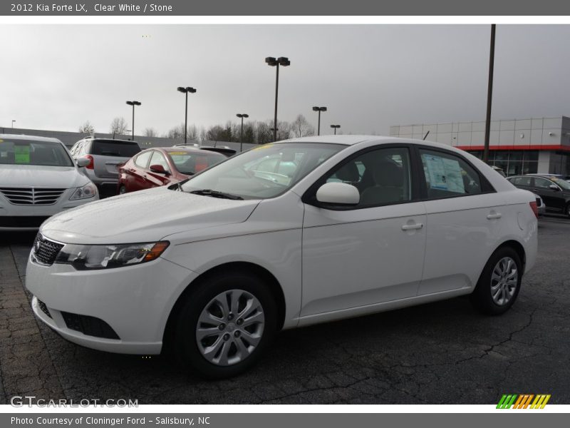 Clear White / Stone 2012 Kia Forte LX