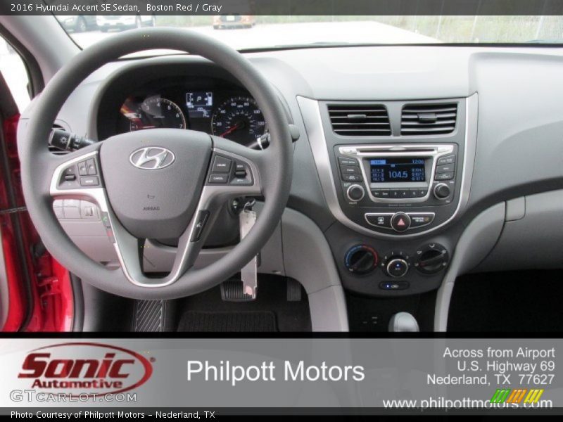 Boston Red / Gray 2016 Hyundai Accent SE Sedan