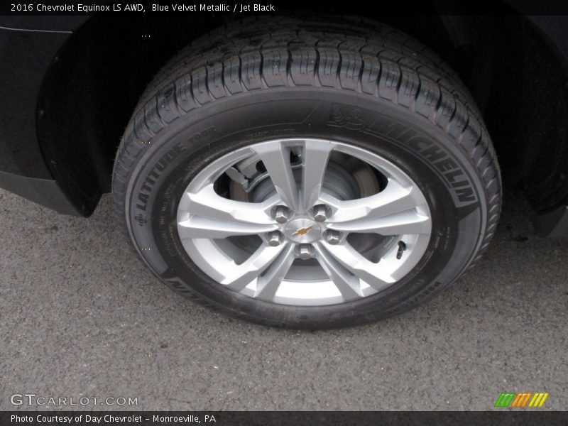Blue Velvet Metallic / Jet Black 2016 Chevrolet Equinox LS AWD