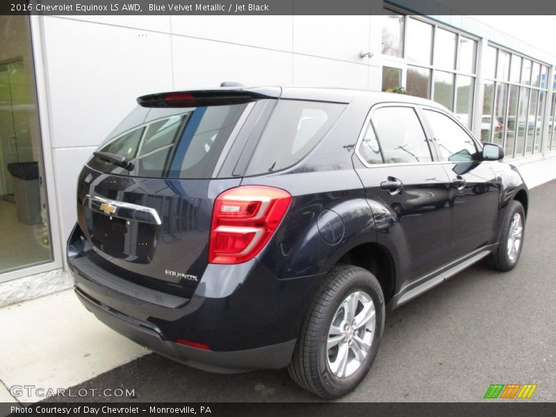 Blue Velvet Metallic / Jet Black 2016 Chevrolet Equinox LS AWD