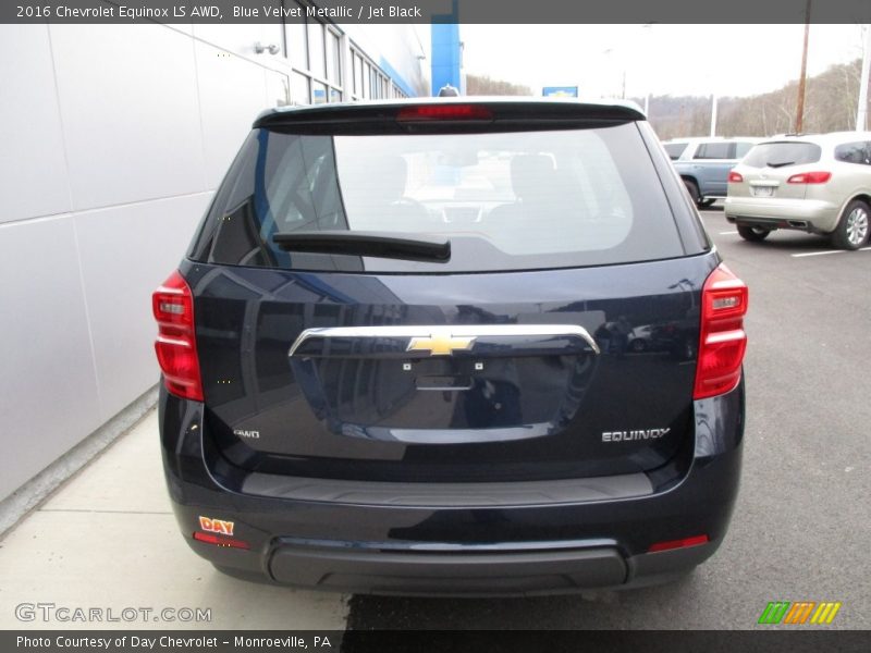 Blue Velvet Metallic / Jet Black 2016 Chevrolet Equinox LS AWD