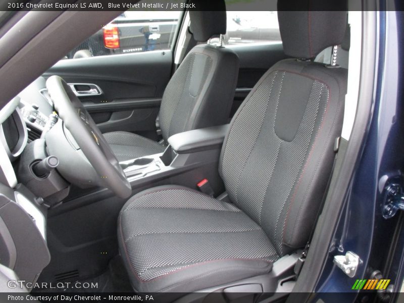 Blue Velvet Metallic / Jet Black 2016 Chevrolet Equinox LS AWD