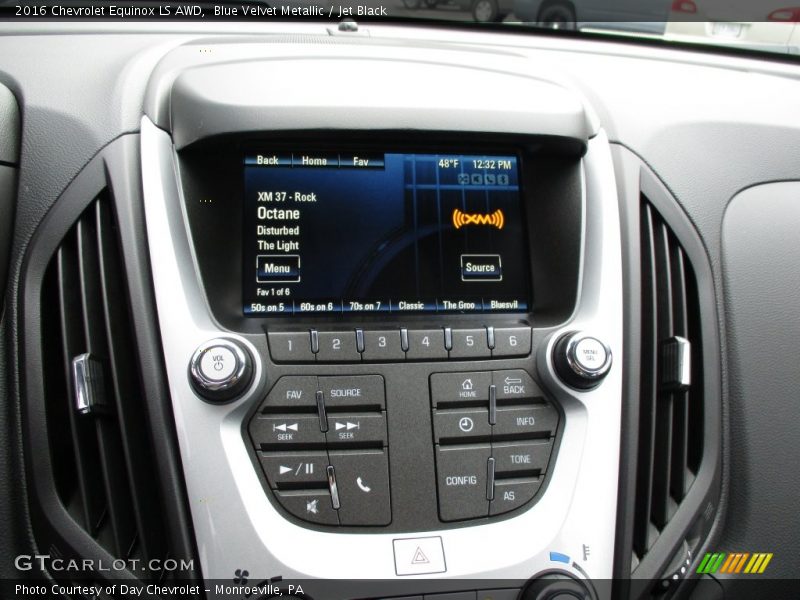 Blue Velvet Metallic / Jet Black 2016 Chevrolet Equinox LS AWD