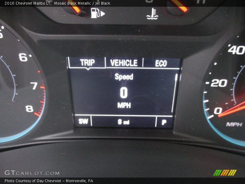 Mosaic Black Metallic / Jet Black 2016 Chevrolet Malibu LT