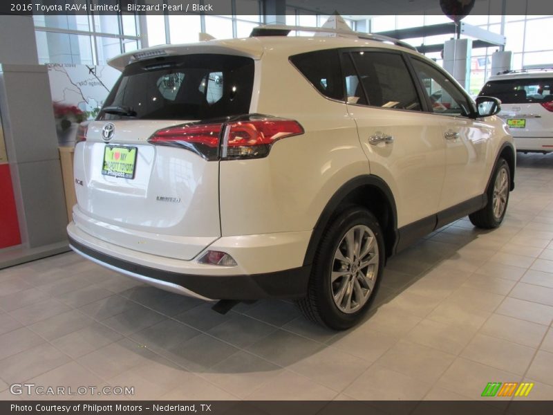 Blizzard Pearl / Black 2016 Toyota RAV4 Limited