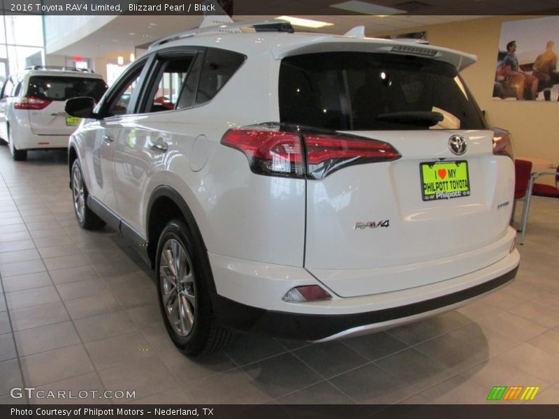 Blizzard Pearl / Black 2016 Toyota RAV4 Limited