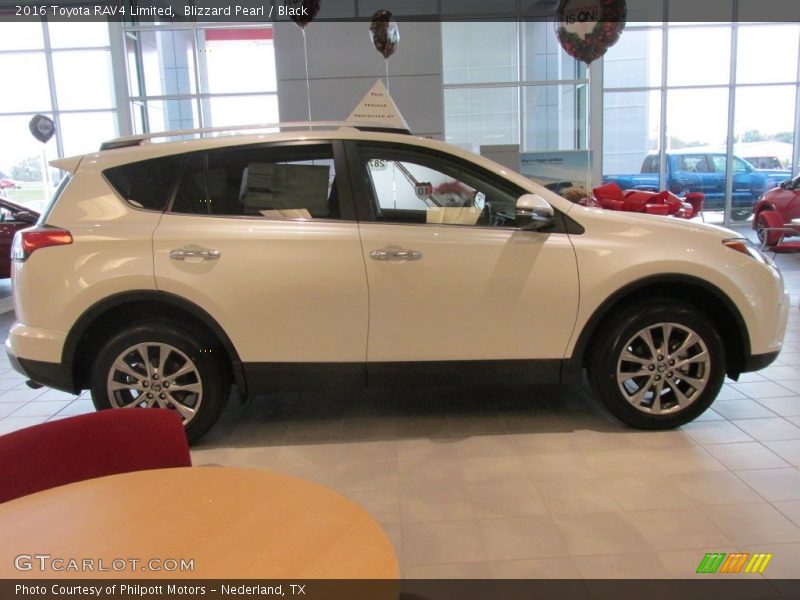 Blizzard Pearl / Black 2016 Toyota RAV4 Limited