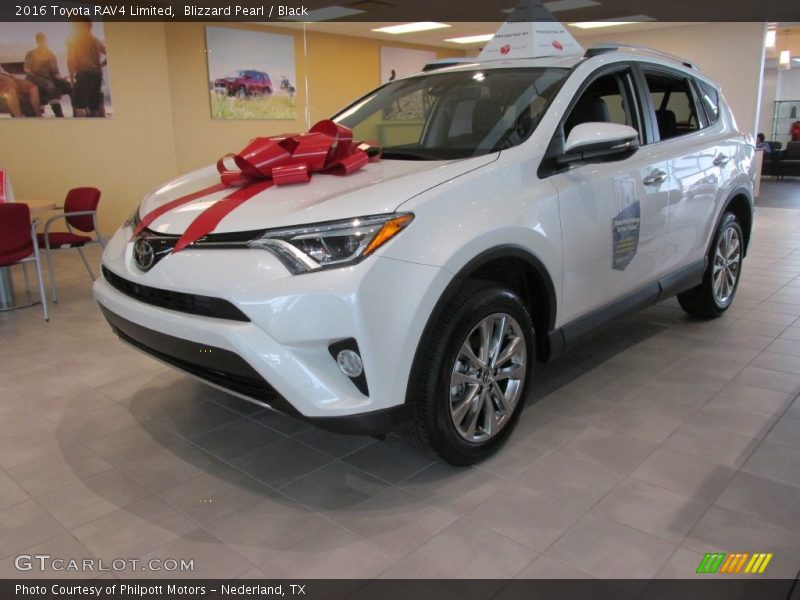 Blizzard Pearl / Black 2016 Toyota RAV4 Limited