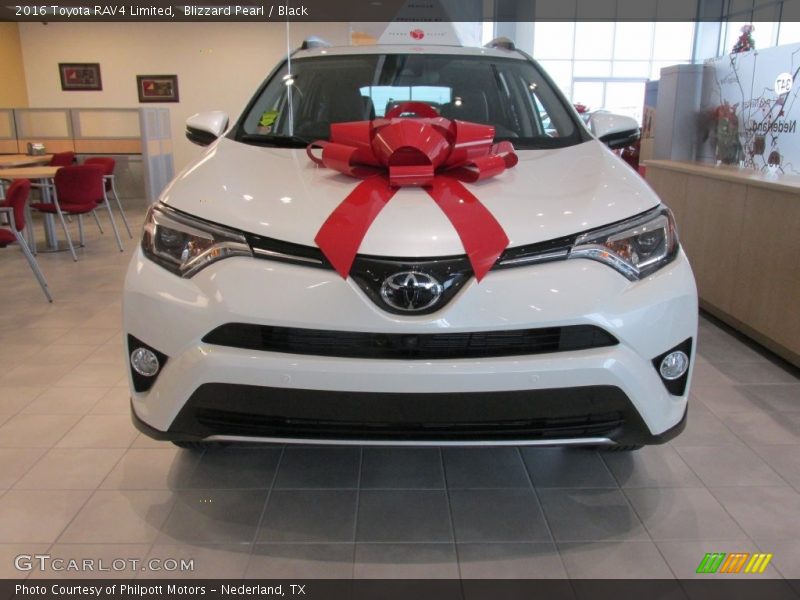 Blizzard Pearl / Black 2016 Toyota RAV4 Limited
