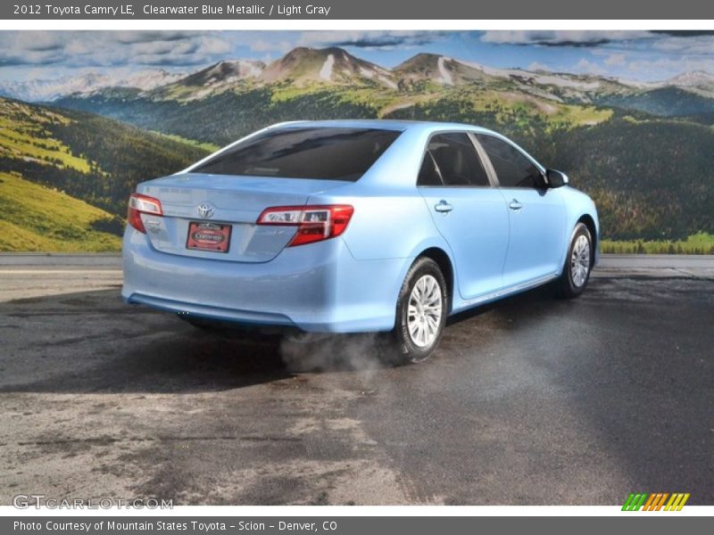 Clearwater Blue Metallic / Light Gray 2012 Toyota Camry LE