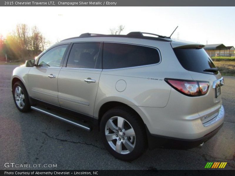 Champagne Silver Metallic / Ebony 2015 Chevrolet Traverse LTZ
